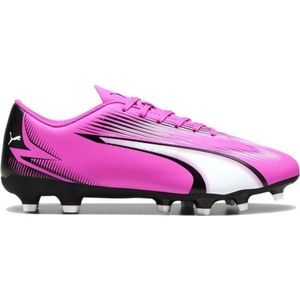 PUMA Ultra Play Fg/Ag voetbalschoen voor heren, Poison Pink PUMA Wit PUMA Zwart, 40 EU