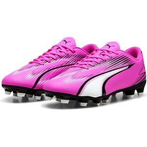 Puma Ultra Play Sr. Voetbalschoenen Roze/Wit/Zwart