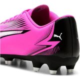 PUMA Ultra Play Fg/Ag voetbalschoen voor heren, Poison Pink PUMA Wit PUMA Zwart, 46 EU