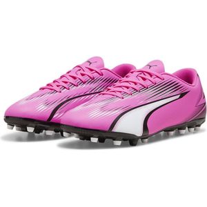 PUMA Ultra Play Mg voetbalschoen voor heren, Poison Pink PUMA Wit PUMA Zwart, 42.5 EU