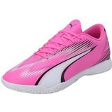 PUMA Unisex Ultra Play It voetbalschoen, Poison Pink PUMA Wit PUMA Zwart, 43 EU