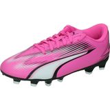 Puma Ultra Play FG/AG Jr. Voetbalschoenen Roze/Wit/Zwart