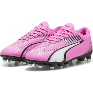 PUMA Unisex Kids Ultra Play Fg/Ag Jr Voetbalschoen, Poison Pink PUMA White PUMA Zwart, 35.5 EU