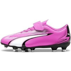 PUMA Ultra Play FG/AG V JR Voetbalschoen, Poison Roze Wit Zwart, 11.5 UK, Poison Pink PUMA White PUMA Zwart, 30 EU