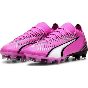 PUMA Ultra Match Fg/Ag WN's voetbalschoen voor dames, Poison Pink PUMA Wit PUMA Zwart, 37 EU