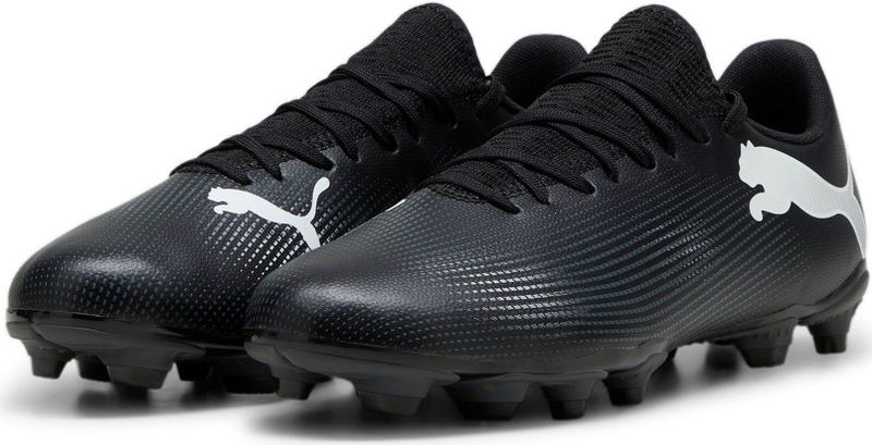 Puma Future 7 Play FG/AG Voetbalschoenen Zwart/Wit