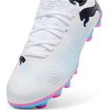 Puma Future 7 Play FG/AG Jr. Jr. Voetbalschoenen Wit/Roze/Blauw