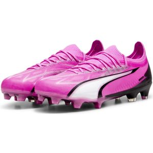 PUMA Voetbal - Schoenen - Nocken Ultra Ultimate Rush FG/AG roze wit zwart 40,5, roze wit zwart, 40.5 EU
