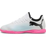 Puma Future 7 Play It IT Jr. zaalvoetbalschoenen wit/roze/zwart