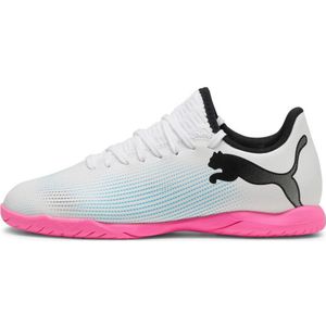 Puma Future 7 Play It IT Jr. zaalvoetbalschoenen wit/roze/zwart