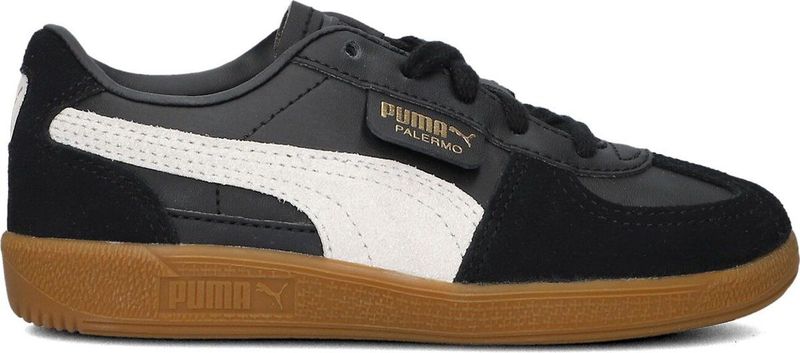 PUMA - Palermo - Sneakers - Zwart/Grijs - Leer