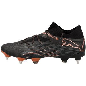 PUMA Future 7 Ultimate IJzeren-Nop Voetbalschoenen (SG) Zwart Brons Donkergrijs