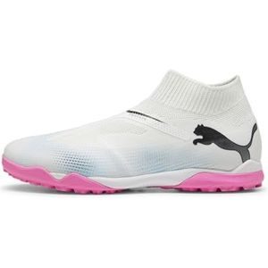 PUMA Future 7 Match+ Ll Tt voetbalschoen voor heren, Puma Wit PUMA Zwart Poison Roze, 46 EU