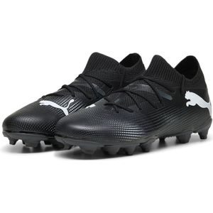 PUMA - FUTURE 7 MATCH FG/AG Jr - Sportschoenen - Puma Black-Puma White - Gerecycled Materiaal
