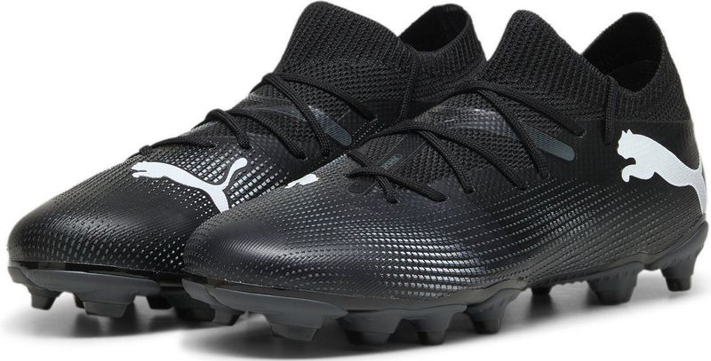 Puma Future 7 Match FG/AG Jr. Voetbalschoenen Zwart/Wit