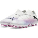 PUMA Heren Future 7 PRO FG/AG voetbalschoen, wit zwart-gif roze, 10 UK, Puma White PUMA Black Poison Pink, 44.5 EU