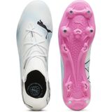 PUMA Future 7 Match IJzeren-Nop Voetbalschoenen (SG) Wit Roze Zwart