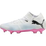 PUMA Future 7 Match IJzeren-Nop Voetbalschoenen (SG) Wit Roze Zwart