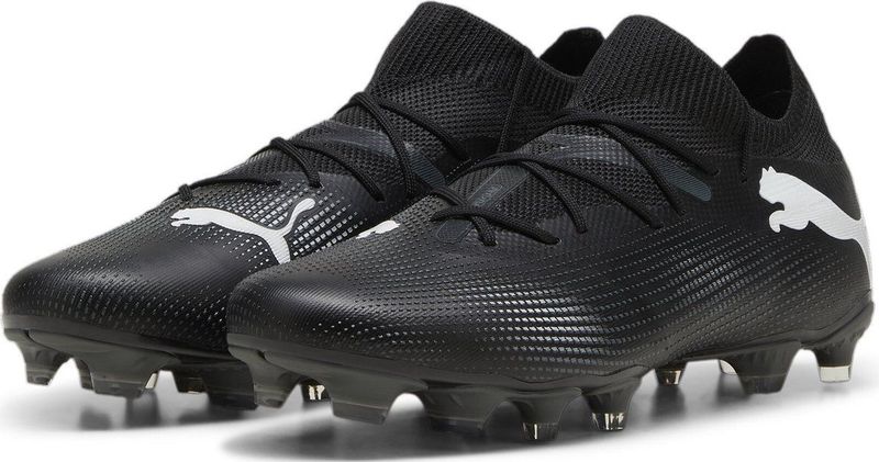 Puma - Future 7 Match Fg/ag - Voetbalschoenen - Zwart - Gerecycled Materiaal