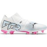 PUMA FUTURE 7 MATCH FG/AG Heren Sportschoenen - PUMA White-PUMA Black-Poison Pink - Maat 43