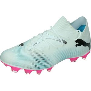 Puma, Future 7 Match Fg/Ag Voetbalschoenen Wit, Heren, Maat:42 1/2 EU