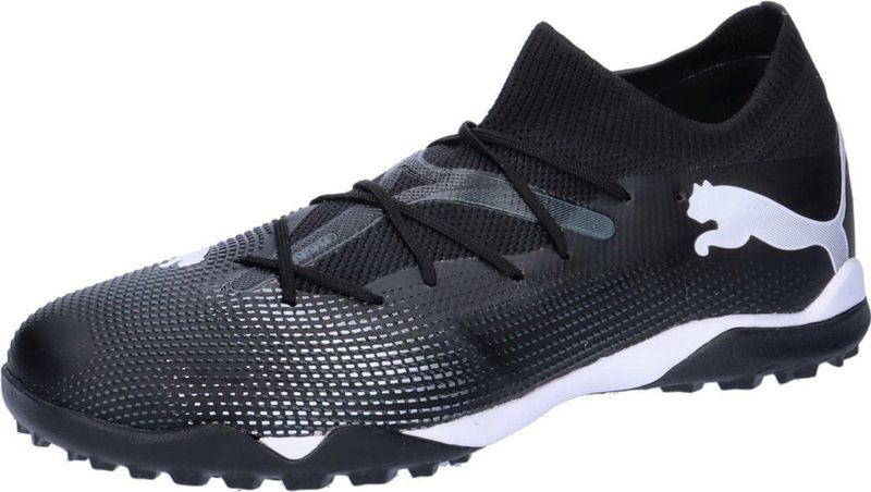 PUMA Future 7 Match Tt - Voetbalschoenen - Zwart - FUZIONFIT Mesh en Gebreid Bovenmateriaal