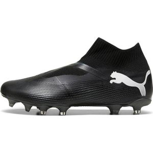 PUMA FUTURE 7 MATCH FG/AG voetbalschoenen zonder veters, Wit/Zwart