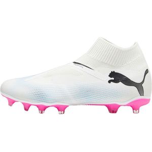 Puma Future 7 Match+ LL FG/AG Sr. Voerbalschoenen Wit/Zwart/Fuchsia