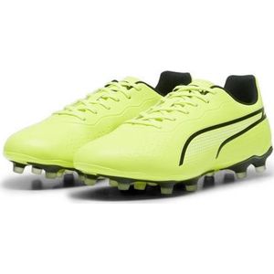 PUMA Unisex King Match Fg/Ag voetbalschoen, Electric Lime PUMA Zwart, 46.5 EU