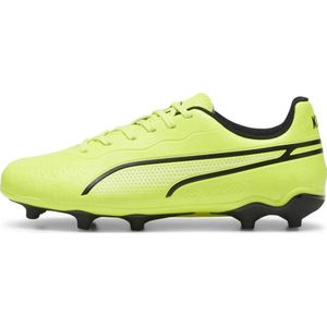 Puma King Match FG/AG Jr. Voetbalschoenen Geel/Zwart