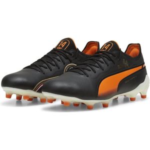 PUMA King Ultimate Cruyff Gras / Kunstgras Voetbalschoenen (MG) Zwart Oranje