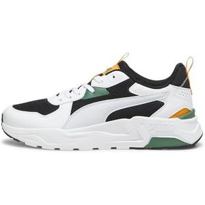 PUMA Trinity Lite Sneakers voor heren, PUMA BLACK-SILVER MIST-PUMA WHITE-CLEMENTINE