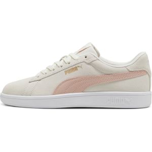 PUMA - Smash 3.0 Sneakers - Roze/Wit - Leer - Gevoerde Kraag
