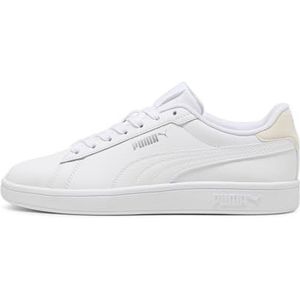 Puma Smash 3.0 L Sneaker uniseks-volwassene, PUMA WHITE-ROSEBAY-PUMA SILVER, 37.5 EU