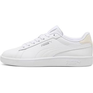 Puma Smash 3.0 L Sneaker uniseks-volwassene, PUMA WHITE-ROSEBAY-PUMA SILVER, 42 EU