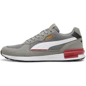 PUMA Unisex Graviton Sneaker, Stormy Slate PUMA White Club Rode Gember Thee, 38.5 EU