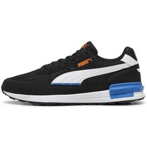 PUMA Unisex Graviton Sneaker, Puma Zwart PUMA Wit PUMA Team Royal Rickie Oranje, 40.5 EU