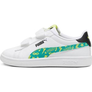 Puma Smash 3.0 L Masked Hero V Sneakers Wit/Groen/Geel