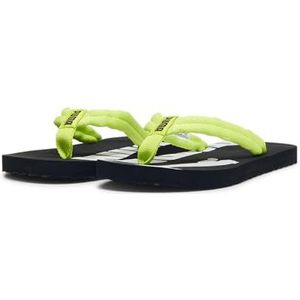 PUMA Unisex Kid's Epic Flip V2 Jr Flop, Lime Pow PUMA Zwart PUMA Wit, 35.5 EU