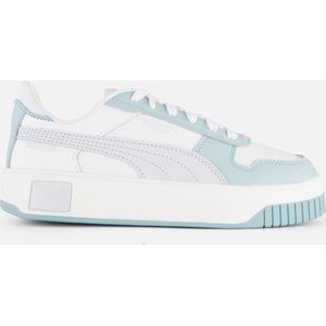 Puma, Witte Platform Sneaker met Blauwe Accenten Veelkleurig, Dames, Maat:36 EU