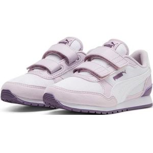 PUMA St Runner V3 Mesh V PS Voetbalschoenen, uniseks, kinderen, meerkleurig (White Grape Mist Crushed Berry Purple), 6264 EU