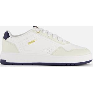 Puma Court Classic Sneakers Wit/Lichtgrijs/Donkerblauw
