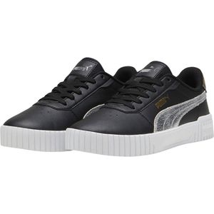 PUMA Carina 2.0 Metallic Shine Dames Sneakers - PUMA Black-PUMA Silver-PUMA Gold - Maat 38.5