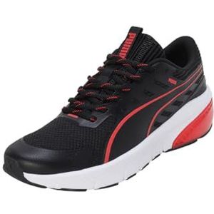 PUMA Unisex Cell Glare Road Running Shoe, zwart - voor All TIME ROOD, 7.5 UK, Puma Zwart voor altijd rood, 41 EU