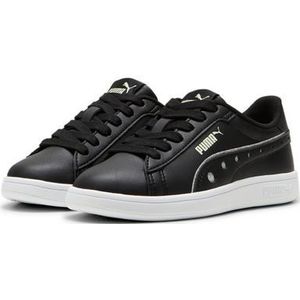 PUMA Uniseks kinderen Smash 3.0 Dance Party V PS sneakers, Puma Black PUMA Silver Green Illusion, 33 EU