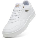 PUMA Court Classic Unisex Sneakers - PUMA White-PUMA Gold