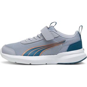 PUMA Uniseks kinderen Kruz Track AC+ PS sneakers, Gray Fog Ocean Tropic Rickie Oranje, 29 EU