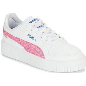 PUMA Carina Street Deep Dive Jr Sneaker voor meisjes, Puma Witte snelle roze blauwe luchten, 36 EU