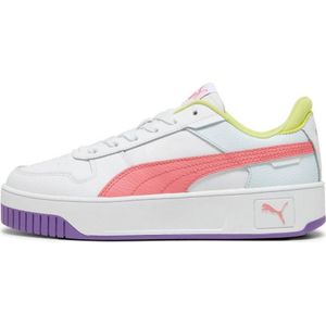 Puma Carina Street Leren Sneakers Wit/Koraalrood/Paars