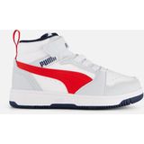 Puma rebound v6 mid in de kleur grijs.